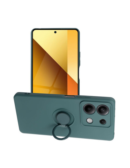 Coque SILICONE RING pour XIAOMI Redmi NOTE 13 5G vert