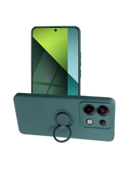 Coque SILICONE RING pour XIAOMI Redmi NOTE 13 PRO 5G vert