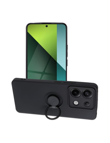 Coque SILICONE RING pour XIAOMI Redmi NOTE 13 PRO 5G noir