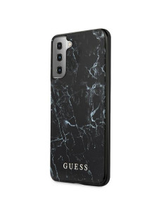 Véritable GUESS Case GUHCS21MPCUMABK pour Samsung S21 Plus (Marbre / noir) 2