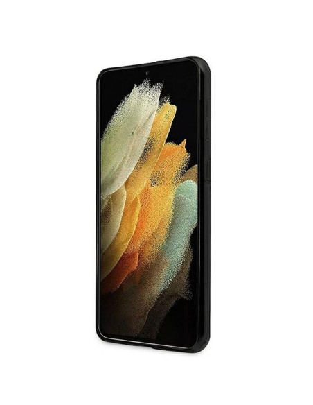 Véritable GUESS Case GUHCS21MPCUMABK pour Samsung S21 Plus (Marbre / noir)