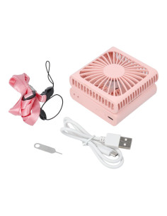 Ventilateur pliant portable F10 rose 2