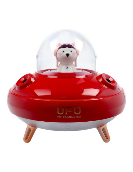 Humidificateur/diffuseur d'aromathérapie UFO rouge