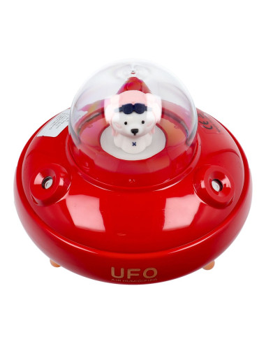 Humidificateur/diffuseur d'aromathérapie UFO rouge