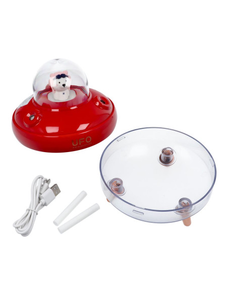 Humidificateur/diffuseur d'aromathérapie UFO rouge