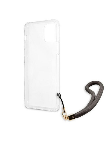 Véritable GUESS Case GUHCP12SKSMAGR pour iPhone 12 MINI (Marble Collection / gris)