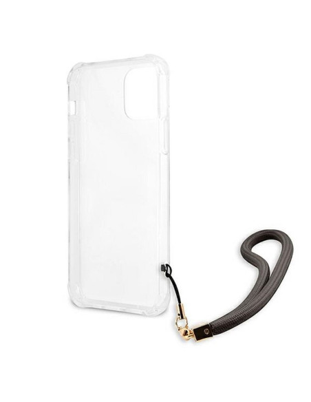 Véritable GUESS Case GUHCP12SKSMAGR pour iPhone 12 MINI (Marble Collection / gris)
