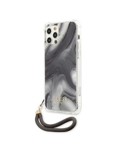 Coque ORIGINAL Hardcase GUESS GUHCP12LKSMAGR iPhone 12 PRO MAX marble cord grey