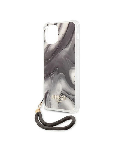 Coque ORIGINAL Hardcase GUESS GUHCP12LKSMAGR iPhone 12 PRO MAX marble cord grey
