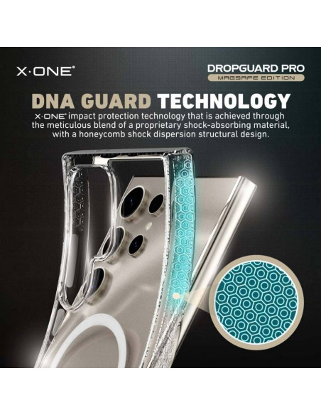 X-ONE Dropguard Magnetic Coque Pro - pour Samsung Galaxy S24 Ultra