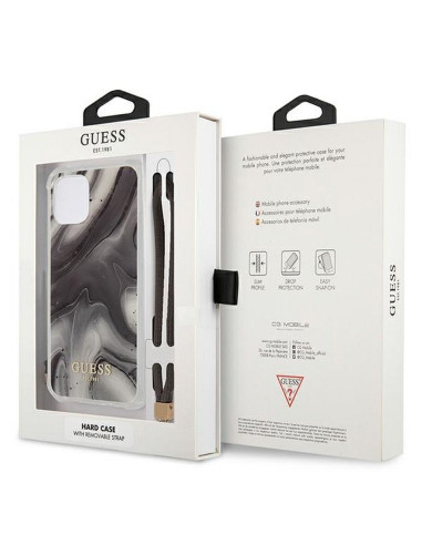 Coque ORIGINAL Hardcase GUESS GUHCP12LKSMAGR iPhone 12 PRO MAX marble cord grey