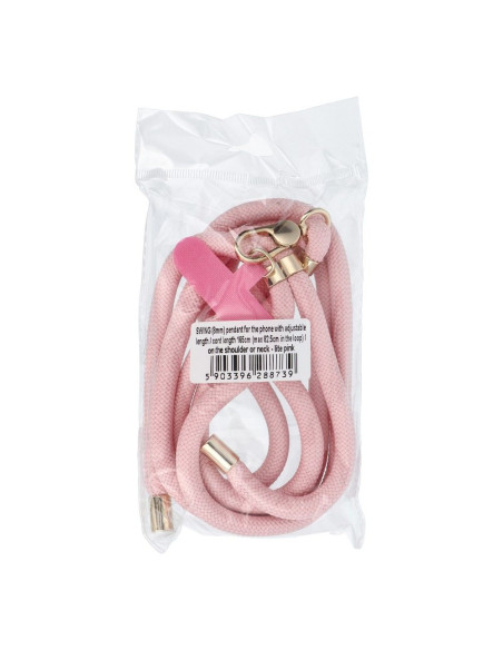 Pendentif téléphone SWING (8mm) avec longueur réglable / longueur du cordon 165cm (max 82.5cm en boucle) / pour épaule ou cou - 