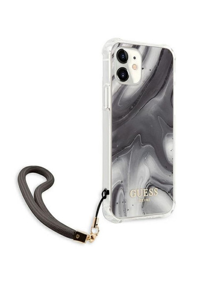 Coque ORIGINAL Hardcase GUESS GUHCN61KSMAGR iPhone 11 marble cord grey