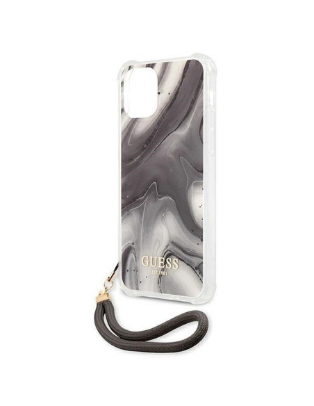 Coque ORIGINAL Hardcase GUESS GUHCN61KSMAGR iPhone 11 marble cord grey