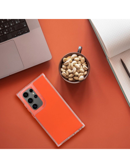 Coque MATRIX pour SAMSUNG S21 FE orange