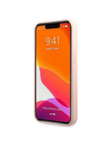 Véritable KARL LAGERFELD Case KLHCP13LSLKHLP pour iPhone 13 PRO (Silicone K. Head / rose)