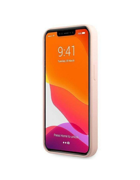 Véritable KARL LAGERFELD Case KLHCP13LSLKHLP pour iPhone 13 PRO (Silicone K. Head / rose)
