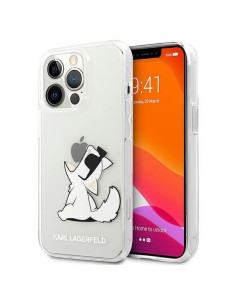 Coque d"origine KARL LAGERFELD Hardcase KLHCP13LCFNRC pour iPhone 13 PRO CHOUPETTE EAT transparent