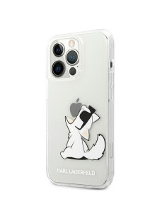Coque d"origine KARL LAGERFELD Hardcase KLHCP13LCFNRC pour iPhone 13 PRO CHOUPETTE EAT transparent 2