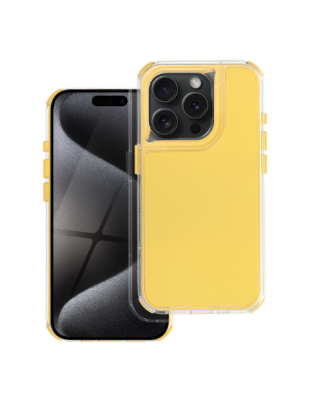 Coque MATRIX pour IPHONE 12 / 12 Pro jaune