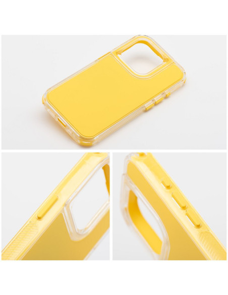 Coque MATRIX pour IPHONE 12 / 12 Pro jaune