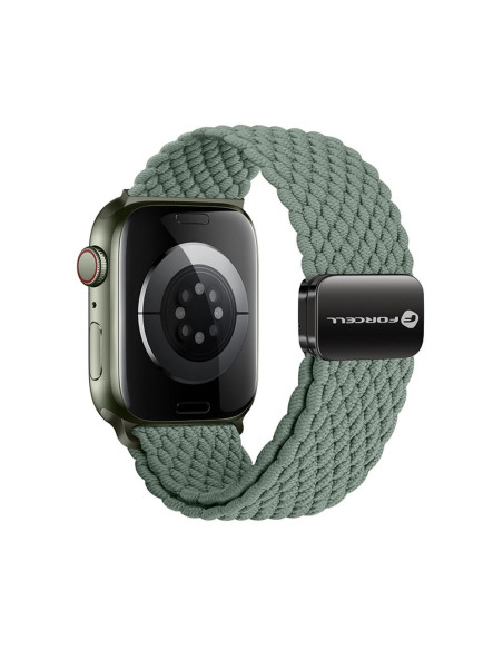 FORCELL F-DESIGN FA02 nylon magnetic strap for APPLE Watch 38 / 40 / 41 mm olive green