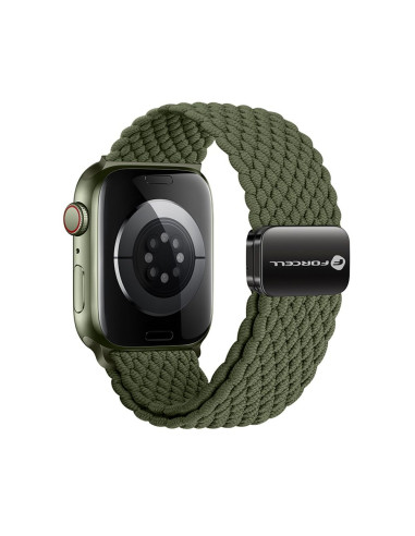 FORCELL F-DESIGN FA02 nylon magnetic strap for APPLE Watch 38 / 40 / 41 mm dark olive green