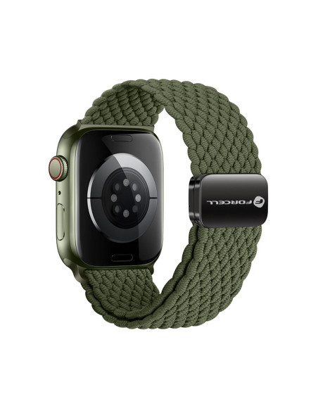 FORCELL F-DESIGN FA02 nylon magnetic strap for APPLE Watch 38 / 40 / 41 mm dark olive green