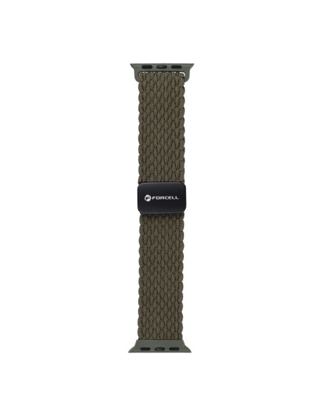 FORCELL F-DESIGN FA02 nylon magnetic strap for APPLE Watch 38 / 40 / 41 mm dark olive green