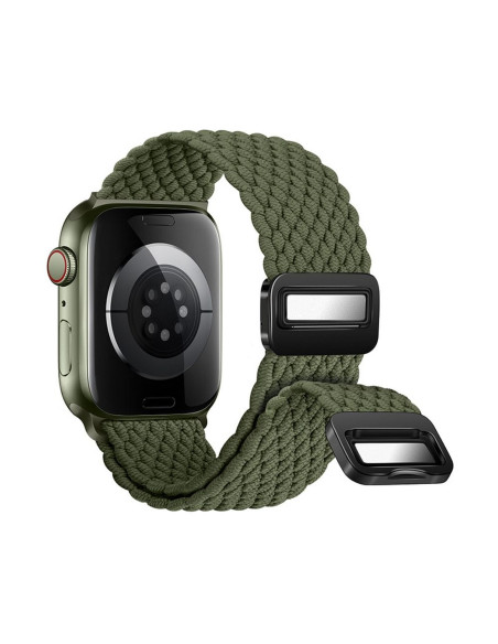 FORCELL F-DESIGN FA02 nylon magnetic strap for APPLE Watch 38 / 40 / 41 mm dark olive green