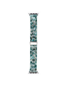 FORCELL F-DESIGN FA04 marble textured resin strap for APPLE Watch 42 / 44 / 45 / 49 mm green 2