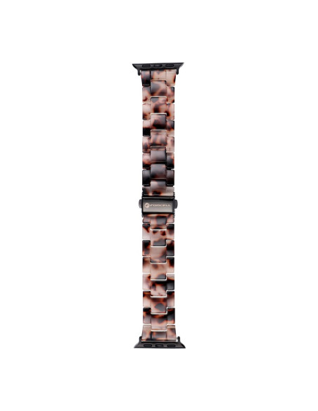 FORCELL F-DESIGN FA04 marble textured resin strap for APPLE Watch 38 / 40 / 41 mm brown