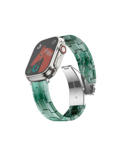 FORCELL F-DESIGN FA04 marble textured resin strap for APPLE Watch 38 / 40 / 41 mm green 2