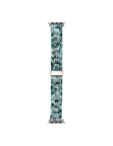 FORCELL F-DESIGN FA04 marble textured resin strap for APPLE Watch 38 / 40 / 41 mm green
