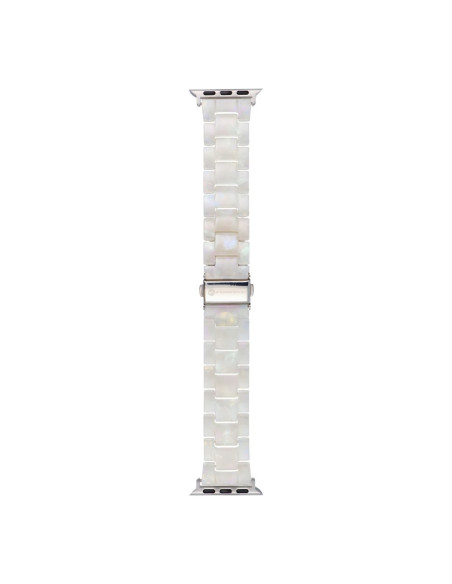 FORCELL F-DESIGN FA04 marble textured resin strap for APPLE Watch 38 / 40 / 41 mm white