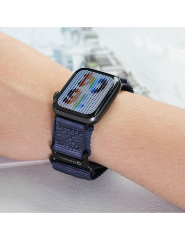 FORCELL F-DESIGN FA05 nylon strap for APPLE Watch 38 / 40 / 41 mm blue