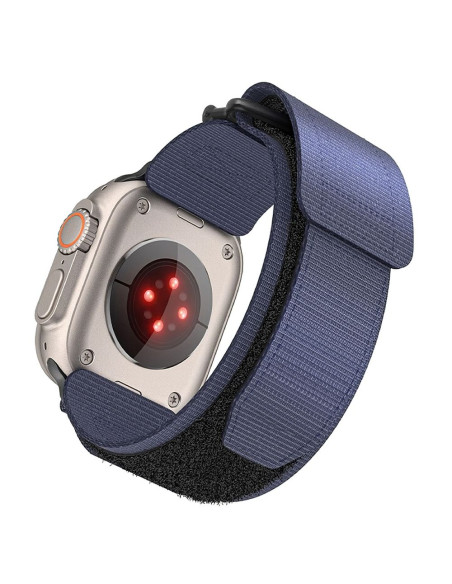 FORCELL F-DESIGN FA05 nylon strap for APPLE Watch 42 / 44 / 45 / 49 mm blue