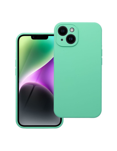 Coque en SILICONE 2mm pour IPHONE 14 menthe