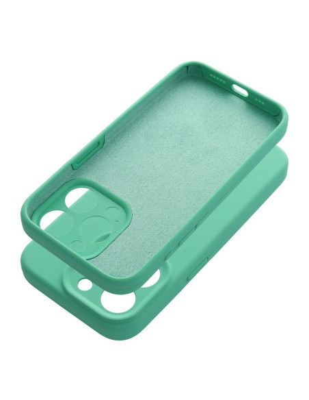 Coque en SILICONE 2mm pour IPHONE 14 menthe