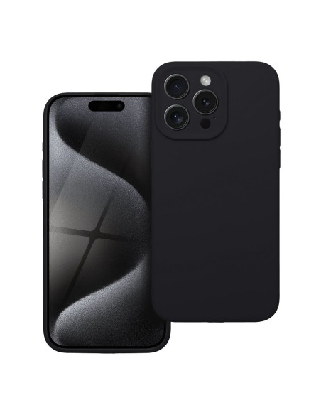 Coque SILICONE 2mm pour IPHONE 15 Pro Max noir