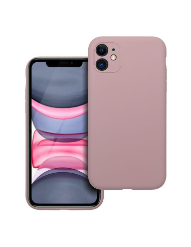 Coque en SILICONE 2mm pour IPHONE 11 rose poudré