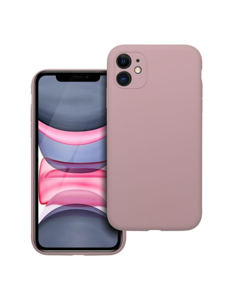 Coque en SILICONE 2mm pour IPHONE 11 rose poudré