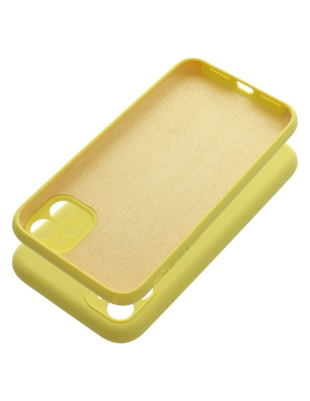 Coque en SILICONE 2mm pour IPHONE 11 jaune