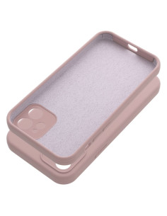 Coque en SILICONE 2mm pour IPHONE 12 rose poudré 2