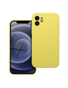 Coque SILICONE 2mm pour IPHONE 12 jaune