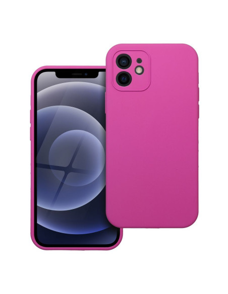Coque en SILICONE 2mm pour IPHONE 12 rose