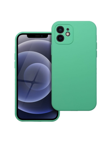 Coque en SILICONE 2mm pour IPHONE 12 mint