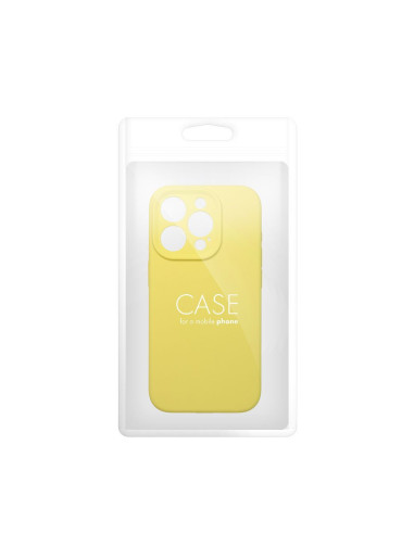 Coque en SILICONE 2mm pour IPHONE 14 jaune