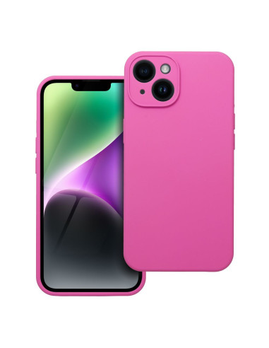 Coque en SILICONE 2mm pour IPHONE 14 rose