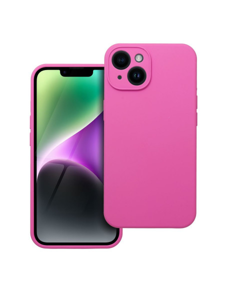 Coque en SILICONE 2mm pour IPHONE 14 rose